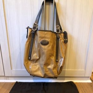 Tod’s G line wax coated tote